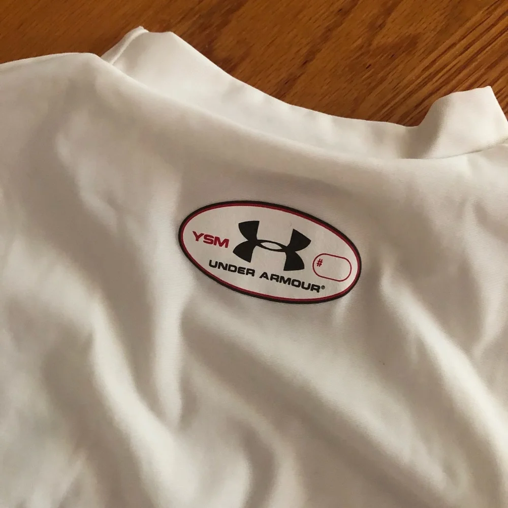 Under Armour White Kids Rashguard